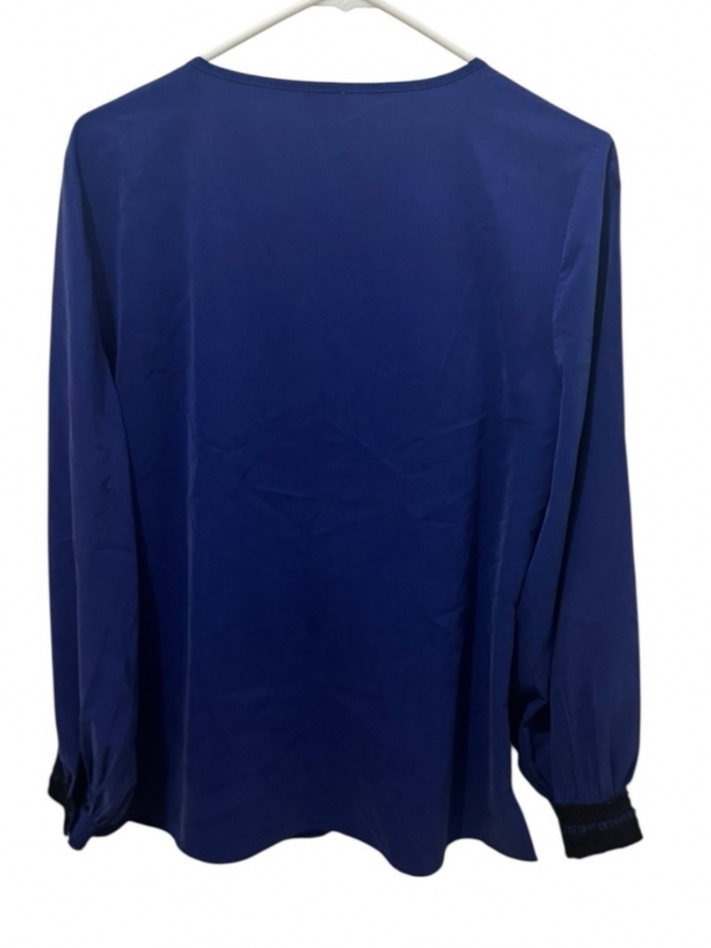 Chico’s Embellished Colorclock Top in Cobalt Combo Sz M EUC $109R - Picture 9 of 13